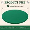 Conderyang Green 36 Inch Felt Card Game Tablecover Round 36in to 48in Tablecloth Poker Table Cover Elastic Table Mat Fitted Bridge Card Mahjong Dominoes and Casino Game Night Topper Cloth Protecto view 2