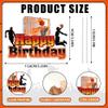 1 PCS Basketball Happy Birthday Cake Topper Sports Themed Cake Decorations for Boys Kids Birthday Party Game Night Supplies view 2