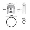 EDAthBzE Piston Assy 32MM for 1E32F 32F 23CC 2 Stroke Postage KOLBEN W/RIGNS PIN CIRCLIPS Parts view 3