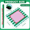 31.5 in Scalloped Mahjong Mat with 1 Black Carrying Bag,4 Dice and 4 Mahjong Shuffle Cards,Anti-Slip, Noise-Reducing Travel Mahjong Mat for Table, Poker, Board Games, Dominoes, and Card Games view 2