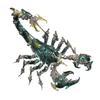 3D Metal Puzzle Mechanical War Scorpion Model Kit, DIY Cyberpunk Metal Assembly Scorpion with 1073 Pieces, Articulated Metal Creature Building Kit Desk Display Collectible Gift for Adults(Green) view 2