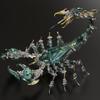 3D Metal Puzzle Mechanical War Scorpion Model Kit, DIY Cyberpunk Metal Assembly Scorpion with 1073 Pieces, Articulated Metal Creature Building Kit Desk Display Collectible Gift for Adults(Green) view 4