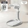 Multi-Mode Baby Standing Bath Aid with Adjustable Height, Parent-Child Interaction Support, Standing Bath and Massage Mode, Wall-Mounted Storage view 4