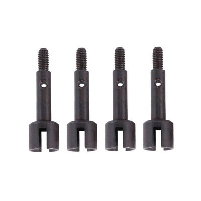 4pcs Metal Wheel Axle Drive Cup Compatible with RC Car Models 144001 144002 144010 124007 124016 124017 124018 124019(Black)