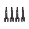 4pcs Metal Wheel Axle Drive Cup Compatible with RC Car Models 144001 144002 144010 124007 124016 124017 124018 124019(Black) view 1