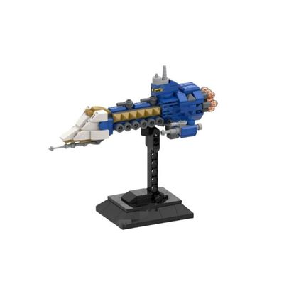YUQCUZEU Glorious Nova Light Cruiser Building Blocks, 240pcs, Ultramarines Legion Space Frigate Model
