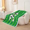 Erosebridal Boys Soccer Blanket Baby Size, 3D Football Playground Throw Blanket for Sofa Couch,Personalized Initial R Fleece Blankets Sports Games Sherpa Flannel view 2