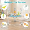 BABY JOY Baby Activity Center, Baby Jumpers and Bouncers with Music, 360 Rotating Seat, 3 Adjustable Heights, Montessori-Inspired Activity Center for Baby 7-15 Months (Baby Blue) view 3