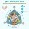 BABY JOY Baby Activity Center, Baby Jumpers and Bouncers with Music, 360 Rotating Seat, 3 Adjustable Heights, Montessori-Inspired Activity Center for Baby 7-15 Months (Baby Blue) view 4