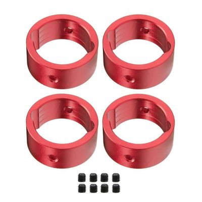 4pcs Metal Drive Cup Reinforcement Ring Differential Drive Cup Sleeve Compatible with 1 5 1 6 Scale RC Car Models XRT(Red)