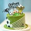 14PCS Soccer Cake Topper Decorations Set with Soccer Ball Cupcake Toppers and Player Figures for Soccer Birthday Party Sport Theme Supplies view 4
