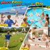 Water Paddle Toss Game for Kids & Family, Floating Beach Paddle Game with 4 Paddles, 4 Animal-Shaped Balls and 2 Round Balls, Pool Beach Toys for Kids, Indoor Outdoor Catch Game for Yard Lawn Sand view 2