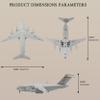 Eairsoky 1:200 Scale C-17 Globemaster III Die cast Model Strategic Transport USAF Heavy Lifter Metal Aircraft Models for Collection or Gift view 2