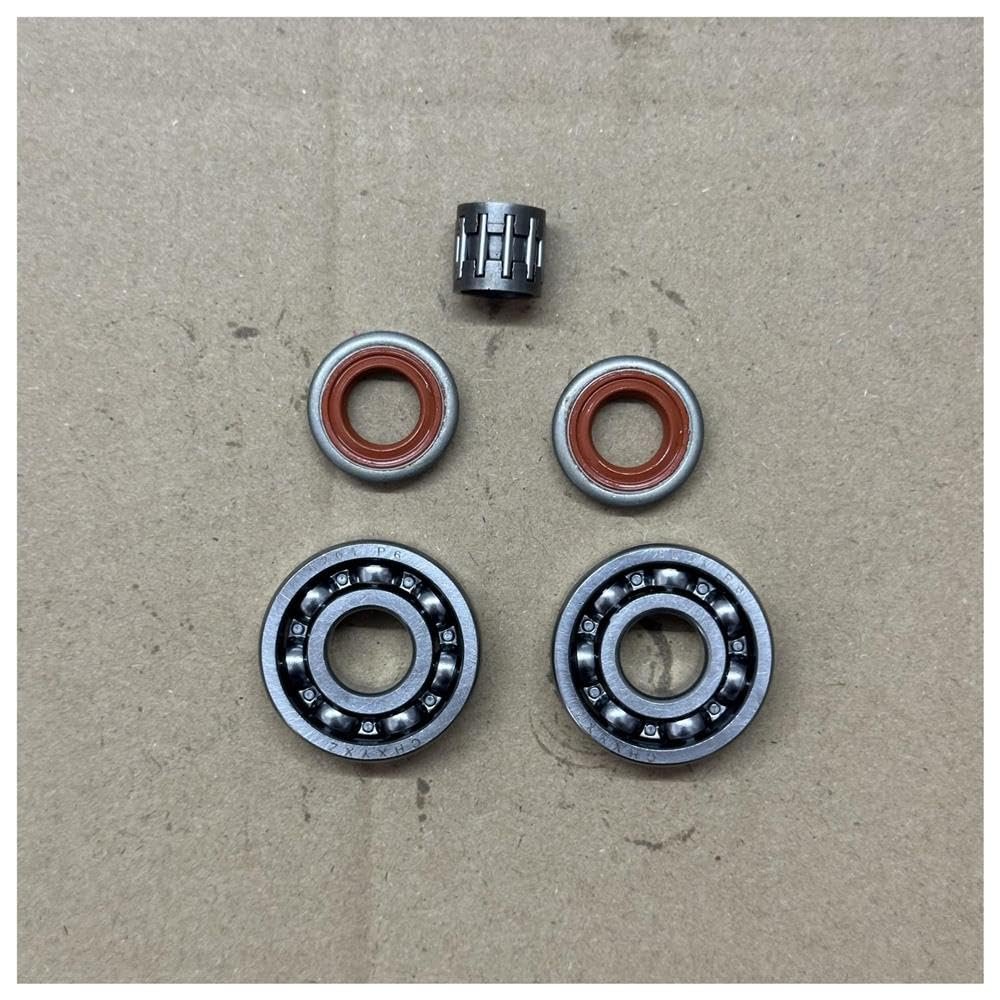 FS450 Crank Shaft Ball Bearing 6201 Oil Seal Full Sealing Gasket Set Fit for FS350 FS400 FS450 FS480 Brush Cutter(Oil Seal Bearing)