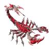 3D Metal Puzzle Mechanical War Scorpion Model Kit, DIY Cyberpunk Metal Assembly Scorpion with 1073 Pieces, Articulated Metal Creature Building Kit Desk Display Collectible Gift for Adults(Red) view 2