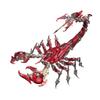 3D Metal Puzzle Mechanical War Scorpion Model Kit, DIY Cyberpunk Metal Assembly Scorpion with 1073 Pieces, Articulated Metal Creature Building Kit Desk Display Collectible Gift for Adults(Red) view 3