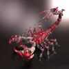 3D Metal Puzzle Mechanical War Scorpion Model Kit, DIY Cyberpunk Metal Assembly Scorpion with 1073 Pieces, Articulated Metal Creature Building Kit Desk Display Collectible Gift for Adults(Red) view 4