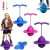 Balance Jumping Ball, Pogo Ball with Handle and Pump, Pogo Jumper Balance Trainer for Kids Adults, Indoor Outdoor Fitness Coordination Exercise Toy Fun Sports view 1