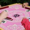 Mahjong Mat 27.6x27.6 Polyester Mahjong Table Mat with Clear Prints Fade-Resistant for Table Card Board Tile Games, Style 1, for view 4
