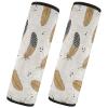 Sgaesgte Beige Neutral Baby Car Seat Straps Pads, Seat Belt Cover Pad Shoulder Strap Protectors for Kids Women, 2Pcs Infant Seat Belt Cushion for All Car Seats, Backpack, Camera Bag (Medium) view 2