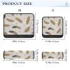Sgaesgte Beige Neutral Baby Car Seat Straps Pads, Seat Belt Cover Pad Shoulder Strap Protectors for Kids Women, 2Pcs Infant Seat Belt Cushion for All Car Seats, Backpack, Camera Bag (Medium) view 3