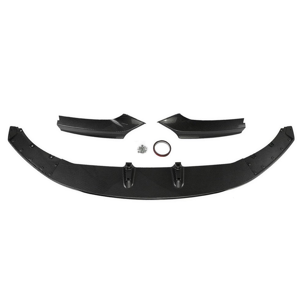 Front Bumper Spoiler Splitter Lip For BMW 2 Series F22 F23 2014-2021 218i 220i 228i 230i M235i M240i M-Sport M-Tech Coupe 2-Door(Carbon Fiber Look)