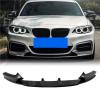 Front Bumper Spoiler Splitter Lip For BMW 2 Series F22 F23 2014-2021 218i 220i 228i 230i M235i M240i M-Sport M-Tech Coupe 2-Door(Carbon Fiber Look) view 2