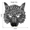 2Pcs Realistic Wolf Mask with Claws Gloves,Half Face Werewolf Mask,Horror Animal Masks Fancy Dress for Halloween Carnival Costume Party,Moon Night Scary Wolf Man Costume Set view 4