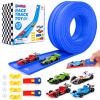 Flexible Race Track Set for Kids: Flex Race Track with 4 Car and 2 Thruster view 1
