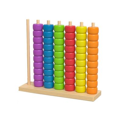 Color Matching Stacking Puzzle Game, 2026 New Wooden Color Match Challenge Game Fast Color Stack Challenge Ring Stack Puzzle with Racks and Rings, Tabletop Brain Teaser for Family Fun (A)