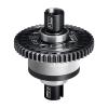 20CrMnTi Steel + 7075 Alloy 51T Center Complete Differential for Traxxas 1/8 4WD Sledge Monster Truck 95076-4 Upgrades - Silver view 1