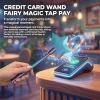 2026 New Fairy Pay Wand, Magic Wand Credit Card Holder, Fairy Wand Credit Card Holder, 3D Printed Tap to Pay Wan, Fun Novelty Gift, 14.57 in, Fun Fantasy Gift for Magic Lovers (Pink) view 2