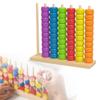 AIIONP Color Matching Stacking Puzzle Game, Wooden Color Match Challenge Game, Interactive Tabletop Board Game for Two Players, Family Game, Travel Stacking Rings Game (Colorful D) view 1