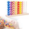 AIIONP Color Matching Stacking Puzzle Game, Wooden Color Match Challenge Game, Interactive Tabletop Board Game for Two Players, Family Game, Travel Stacking Rings Game (Colorful B) view 1