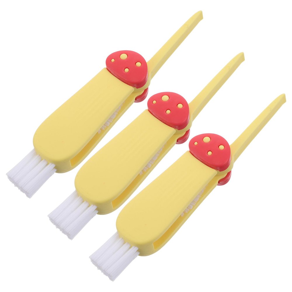 CATIEBYE 3pcs Bottle Brush Cleaning Set 3-in-1 Straw Cleaner Bottle Brush Cleaner with Crevice for Home Kitchen Feeding Hygiene