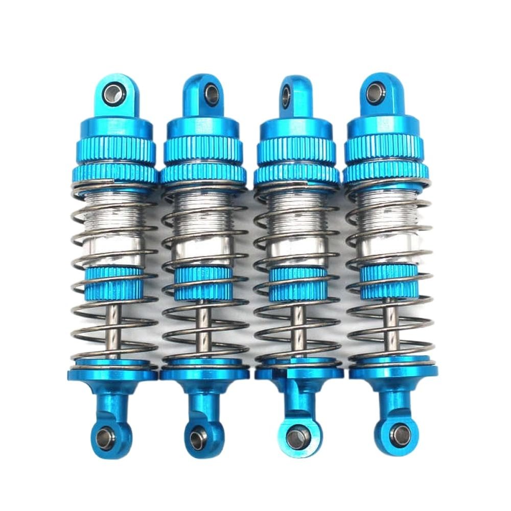 4PCS Metal Front and Rear Shockproof Parts Compatible with 1/14 ZD Racing MT16 MT14R PT14R BX12 X12S Remote Control Car(Sky Blue)