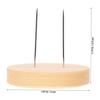 Abaodam 4pcs Wooden Doll Stand Set for Needle Felting and Crochet Dolls with Double Metal Needle Holder on Natural Wood Base Support for Crafting and Collectible Display view 2