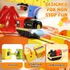 klick Rail Electric Train Set for Kids, Anti-Gravity Infinity Racer 3D Magical Tracks, DIY STEM Train Toy for Boys Girls 3-5 4-8, Building Blocks with Flexible Car Track for Toddlers Birthday Gift view 4