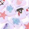 Abaodam Ocean Animal Mahjong Tiles Set for 2 Players, Portable 48-Block Marine Creature Tile Game, Holiday Party for Family and Friends, Coastal Adventure Theme view 3