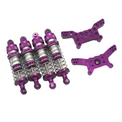 Oil Shock Absorber Bracket Kit 14210 14209 RC1 14 Compatible with Remote Control Car(Purple)