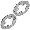 Compatible with 2 Front Stopping Component Disc Rotor For Kawasaki 41080-0073 PrKalc29231 view 1