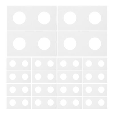 Beaupretty 100pcs Coin Holders Paper Coin Flips for Quarters 25mm Organizer Protective Collection Supplies for Hobbyists