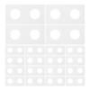 Beaupretty 100pcs Coin Holders Paper Coin Flips for Quarters 25mm Organizer Protective Collection Supplies for Hobbyists view 1