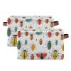 CWUPZAY Cartoon Bugs Cute Storage Basket Canvas Fabric Collapsible Storage Bins Box Organizer Waterproof for Home Bedrooms 1 Pack view 2