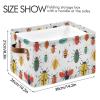 CWUPZAY Cartoon Bugs Cute Storage Basket Canvas Fabric Collapsible Storage Bins Box Organizer Waterproof for Home Bedrooms 1 Pack view 4