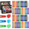 48 Pack Tempera Paint Sticks,24 Colors Washable Paint Sticks for Kids,Non-Toxic,90s Quick Drying, Allergen Free and High Coverage Solid Tempera Paint Stick,Ideal Gifts for Kids and Toddlers view 1