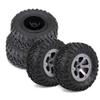 4Pcs 1:16 Scale Rubber Crawler Tires Compatible With RC Military Trucks, Remote Control Cars, Off-Road Vehicles And Similar 1/16 Model Accessories view 2