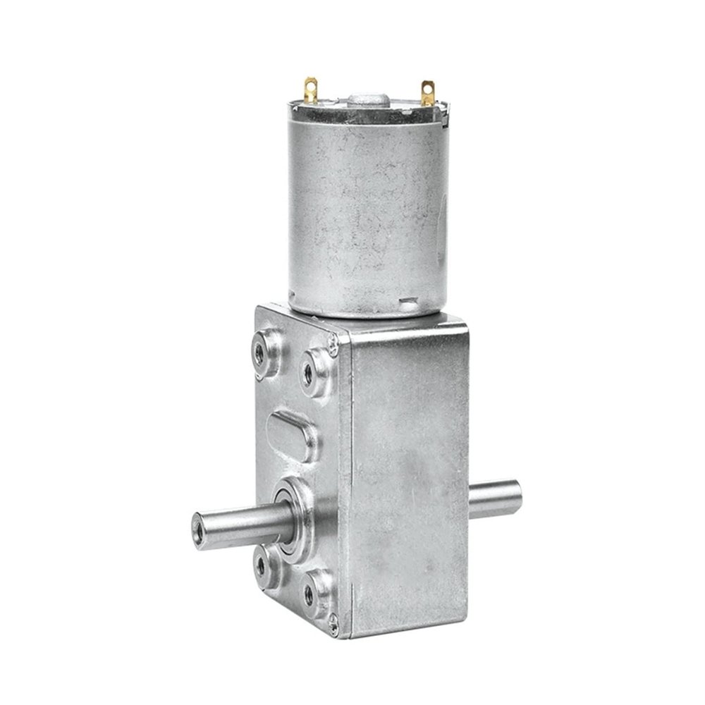 1pc 12V DC Electric Gear Motor JGY370 - Compact Dual Axis Self-Locking Motor for DIY Projects(14rpm 12v)