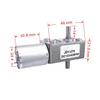 1pc 12V DC Electric Gear Motor JGY370 - Compact Dual Axis Self-Locking Motor for DIY Projects(14rpm 12v) view 2