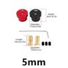 4.0mm and 5.0mm Brass Bullet Banana Plug Connectors with Metal Heat Sink Compatible with RC Model Cars, Trucks, and Crawlers(5mm) view 2